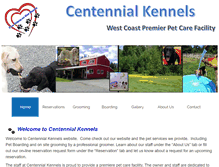 Tablet Screenshot of centennialkennels.com